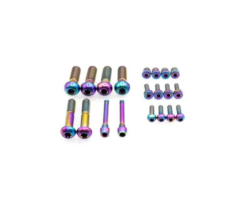 SRAM Level Brakes Bolt Kit - Titanium Rainbow Oil Slick