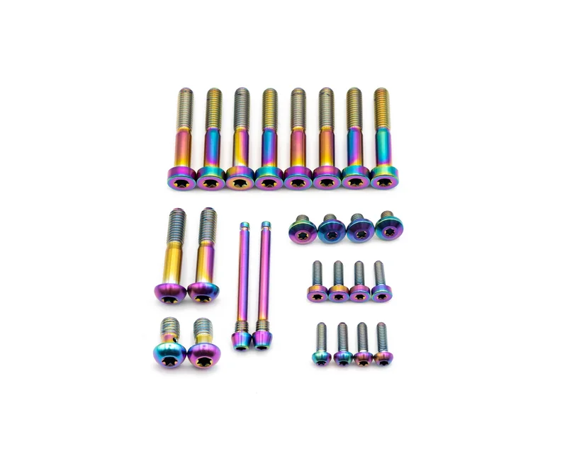 SRAM Maven Brakes Bolt Kit - Titanium Rainbow Oil Slick