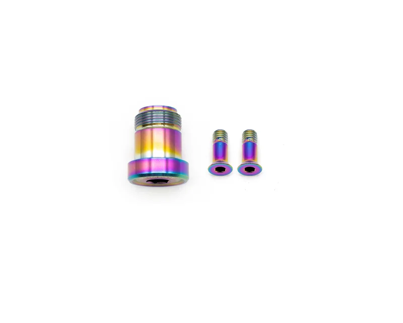 SRAM Mountain Rear Derailleur Titanium Bolt Kit Rainbow Oil Slick