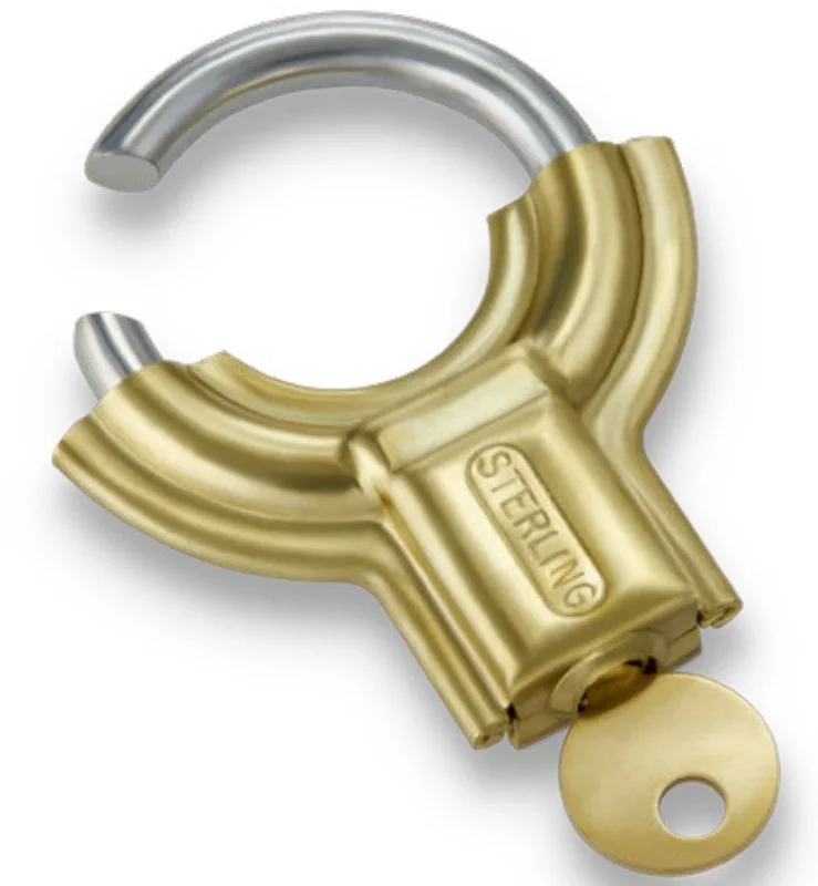 Sterling JRB-KALK-H Junior Brass Padlock Hardened Steel Shackle Keyed Alike