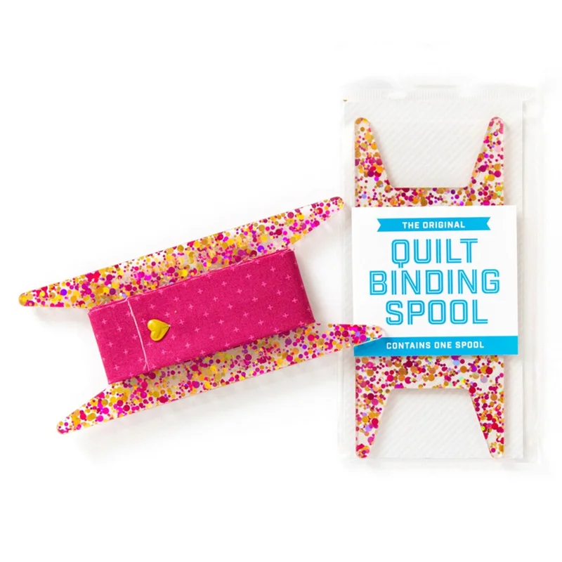 Stitch Supply CO: Glitter Binding Spool-Pink/Gold