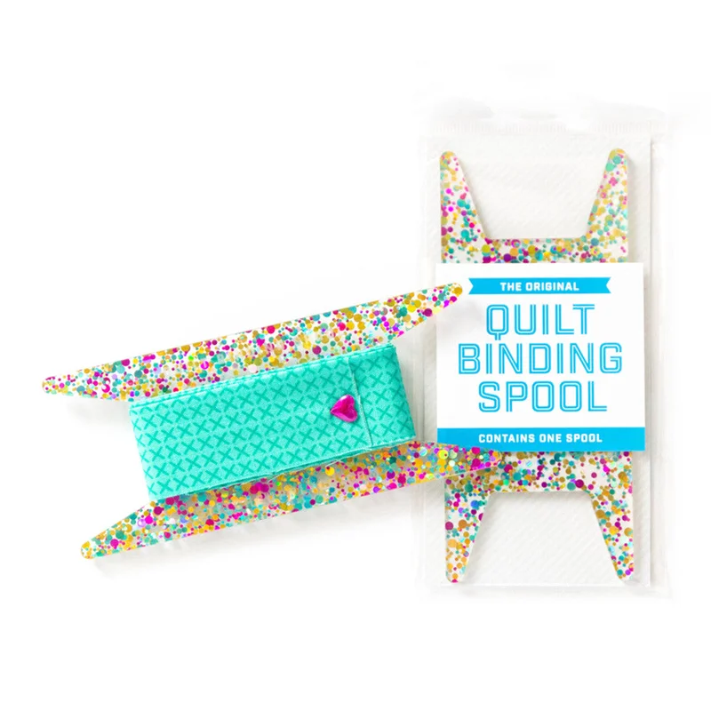 Stitch Supply CO: Glitter Binding Spool-Teal/Pink/Gold