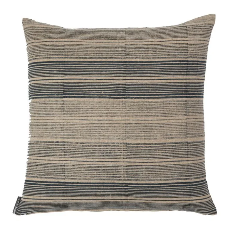 Stripes Shades of Indigo, 22"W x 22"L