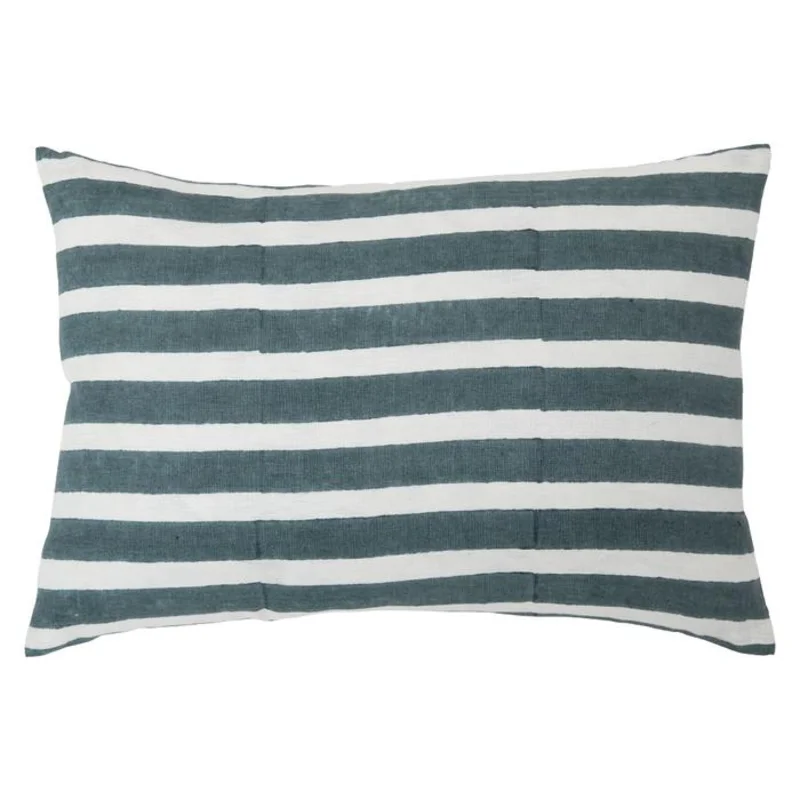 Stripes Teal, 14"W x 20"L