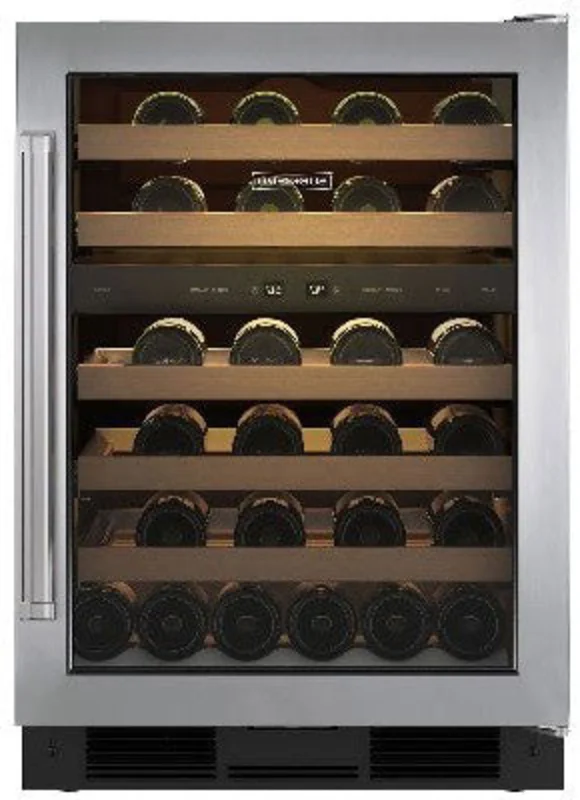 Sub-Zero - 23.875 Inch 46 Bottle Built In / Integrated Wine Fridge Refrigerator in Stainless - UW-24/S/PHRH Stainless