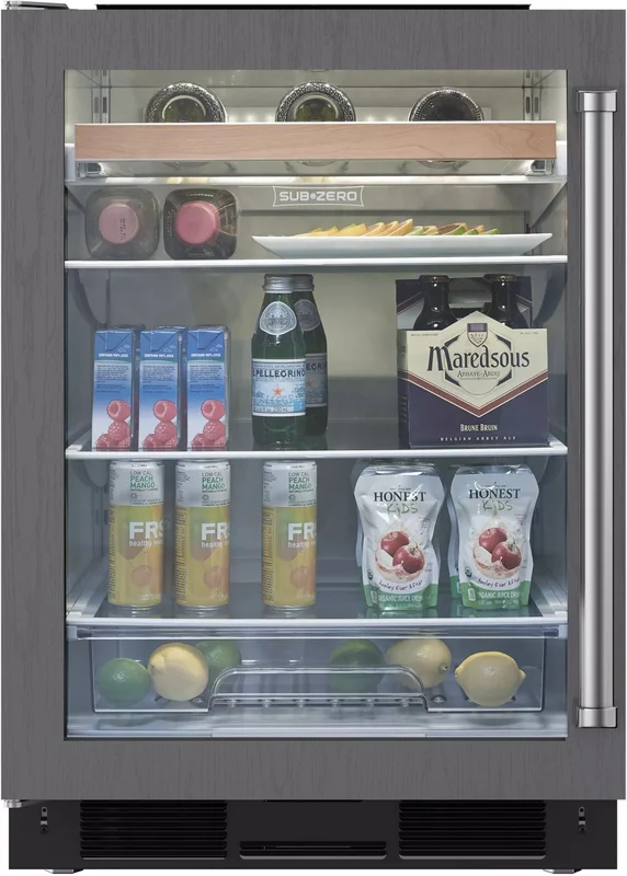 Sub-Zero - 23.875 Inch 6 cu. ft Beverage Centre Refrigerator in Panel Ready - UC-24BG/OLH Panel Ready