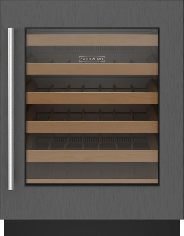 Sub-Zero - 24 Inch 42 Bottle Built In / Integrated Wine Fridge Refrigerator in Panel Ready - DEU2450W/ADA/R Panel Ready