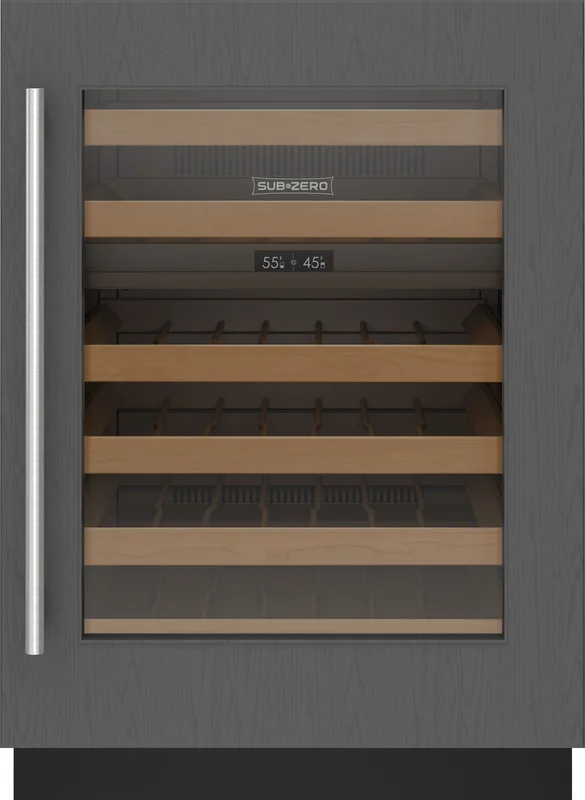 Sub-Zero - 24 Inch 42 Bottle Built In / Integrated Wine Fridge Refrigerator in Panel Ready - DEU2450W/R Panel Ready