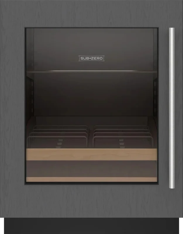 Sub-Zero - 24 Inch 5.1 cu. ft Built In / Integrated Beverage Centre Refrigerator in Panel Ready - DEU2450BG/ADA/L Panel Ready