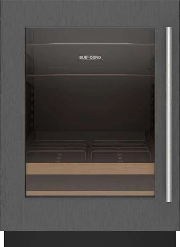 Sub-Zero - 24 Inch 5.5 cu. ft Built In / Integrated Beverage Centre Refrigerator in Panel Ready - DEU2450BG/L Panel Ready