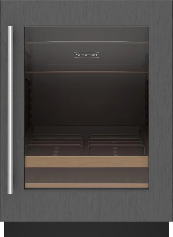 Sub-Zero - 24 Inch 5.5 cu. ft Built In / Integrated Beverage Centre Refrigerator in Panel Ready - DEU2450BG/R Panel Ready