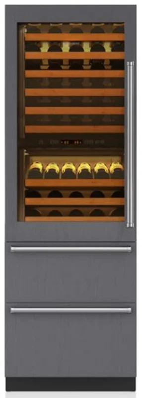 Sub-Zero - 27 Inch 78 Bottle Wine Fridge Refrigerator in Panel Ready - 427RGRH Panel Ready