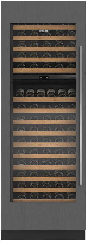 Sub-Zero - 30 Inch 146 Bottle Built In / Integrated Wine Fridge Refrigerator in Panel Ready - DEC3050W/L Panel Ready