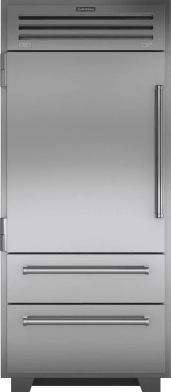 Sub-Zero - 36 Inch 22.7 cu. ft Built In / Integrated Bottom Mount Refrigerator in Stainless - PRO3650-LH Stainless