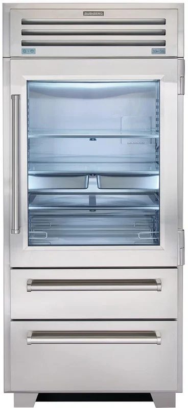 Sub-Zero - 36 Inch 22.7 cu. ft Built In / Integrated Bottom Mount Refrigerator in Stainless - PRO3650G-RH Stainless