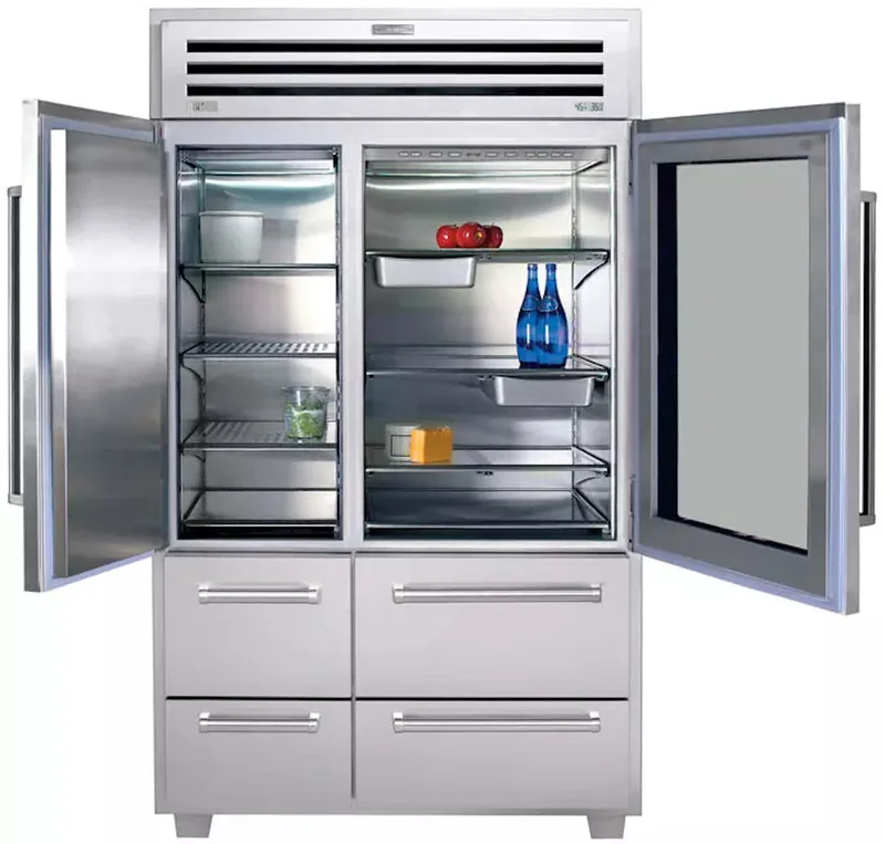 Sub Zero - 48 Inch 18.4 cu. ft Side by Side Refrigerator in Stainless - 648PROG Stainless