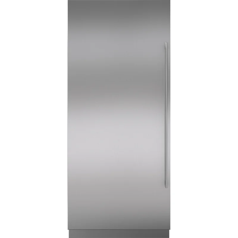 Sub Zero - Door Panel with 4 Inch Toe Kick Tubular Handle in Stainless - 7025367 STAINLESS STEEL