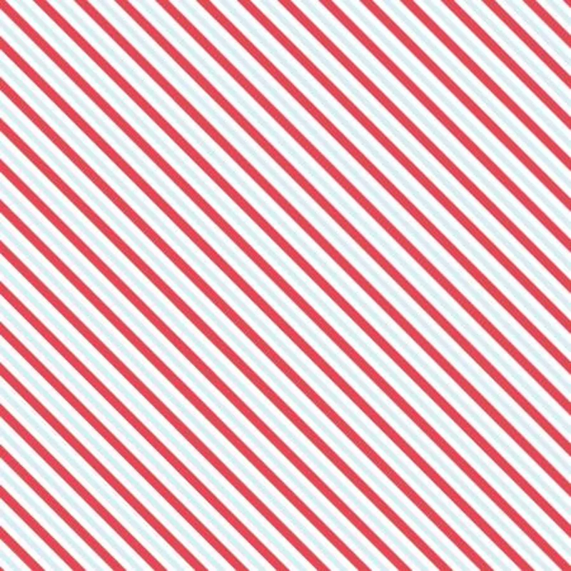 Sugar and Spice- Stripe in Aqua (1/4 Yard)