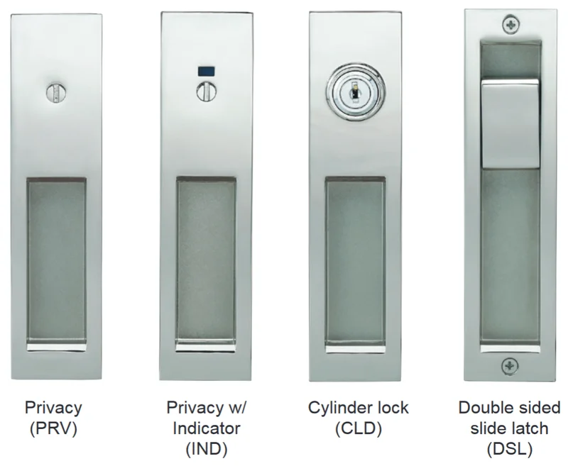 Sugatsune HC-3051 Sliding Door Latch (Polished Nickel)