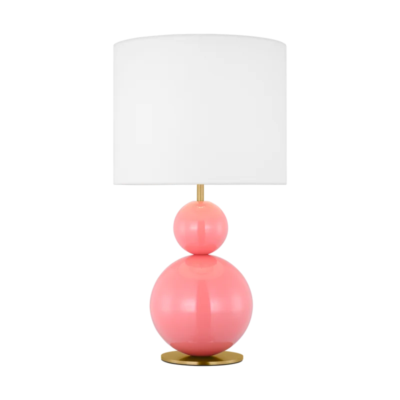 Suki Medium Table Lamp, Coral