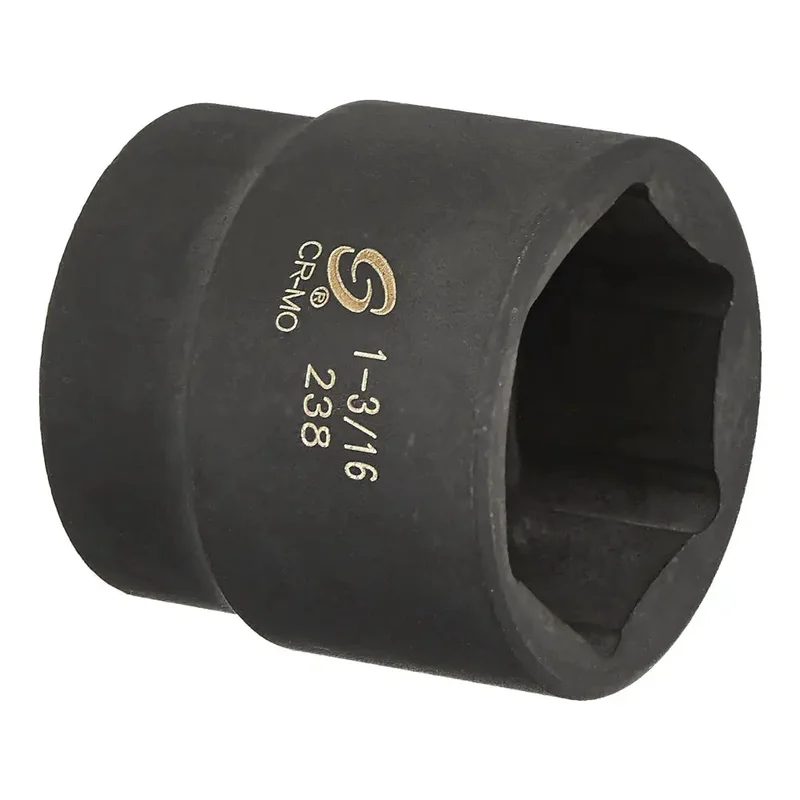 Sunex 1/2" Dr. 6 Pt. SAE Standard Impact Socket, 1-3/16" (SAE) (Ea)
