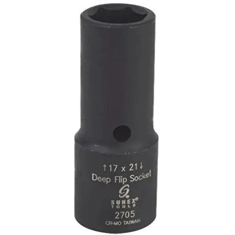 Sunex 1/2" Dr Metric Flip Socket (19mm x 21mm) (6pt)