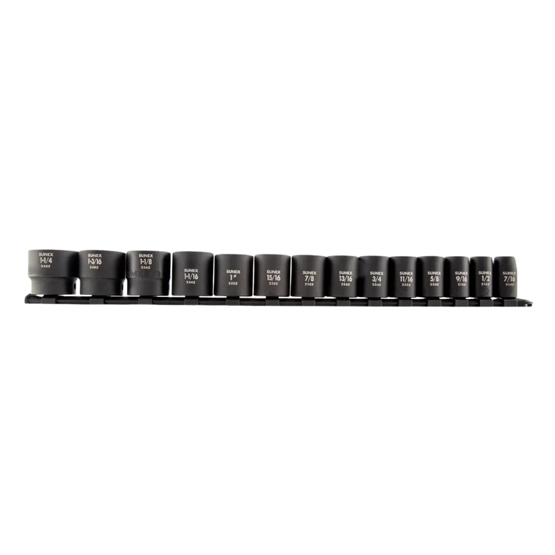 Sunex 1/2 Dr SAE 12-Point Impact Socket Set 2678A