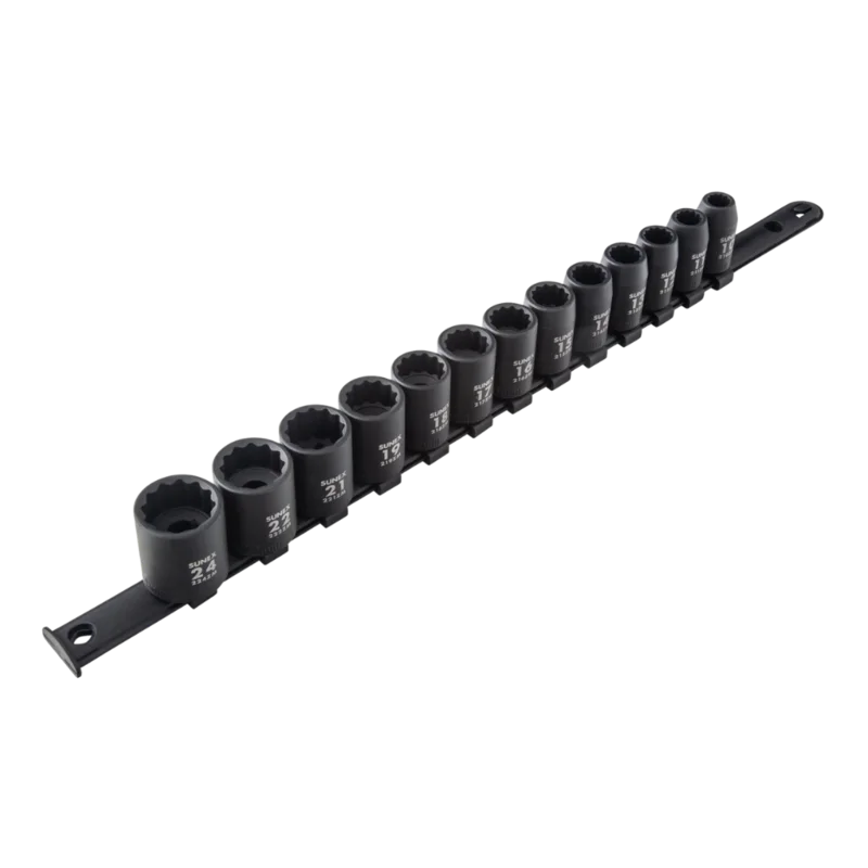 Sunex 1/2 Drive Metric Impact Socket Set 12-Point 2679A