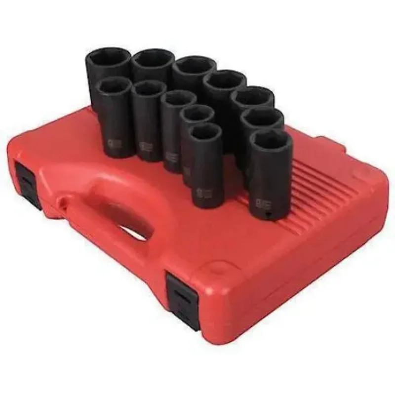 Sunex 1/2 in Dr. 12 Pc. Metric Deep Impact Socket Set