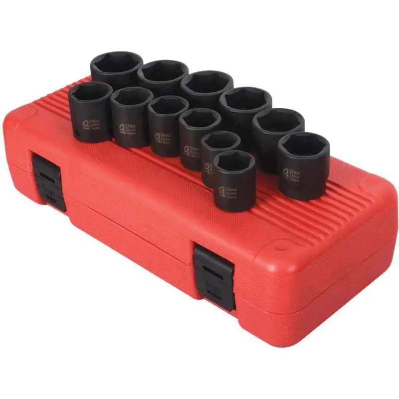Sunex 1/2 in Dr. 12 Pc. Metric Impact Socket Set