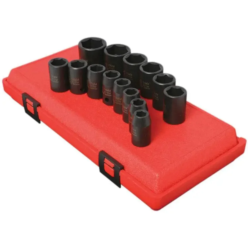 Sunex 1/2 in Dr. 14 Pc. Metric Impact Socket Set