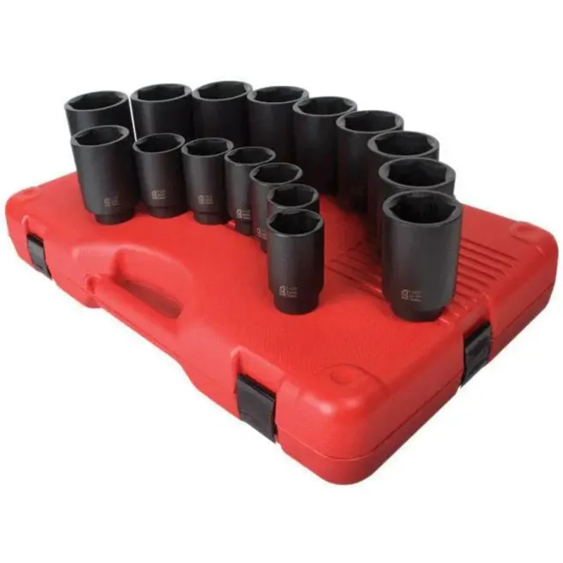 Sunex 1/2 in Dr. 16 Pc. SAE Deep Impact Socket Set