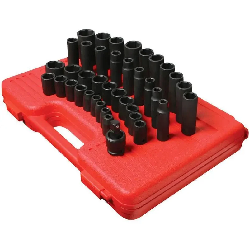 Sunex 1/2 in Dr. 39 Pc. Metric Master Impact Socket Set