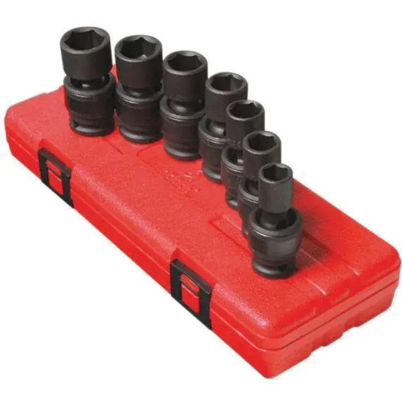 Sunex 1/2 in Dr. 7 Pc. Metric Universal Impact Socket Set