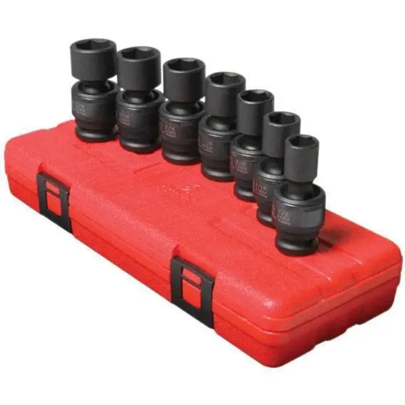 Sunex 1/2 in Dr. 7 Pc. SAE Universal Impact Socket Set