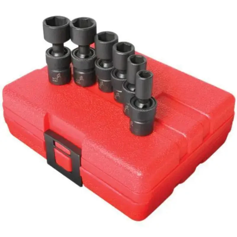 Sunex 1/4 in Dr. 6 Pc. SAE Universal Impact Socket Set