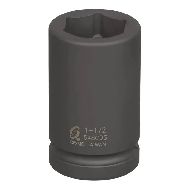 Sunex 1" Dr SAE Semi-Deep Socket, 1-1/2" (6pt) - 548CDS