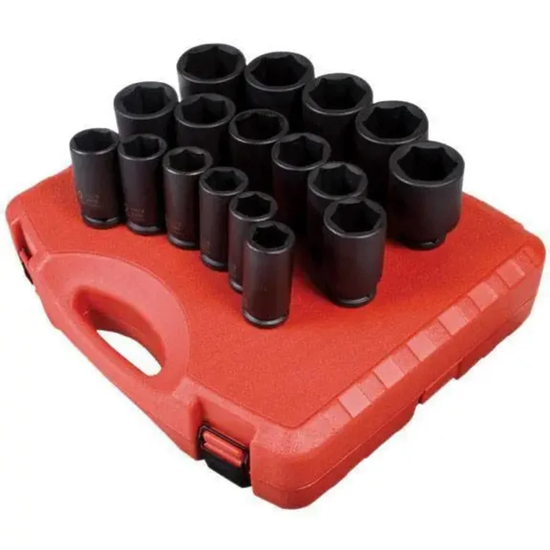 Sunex 3/4 in Dr. 17 Pc. SAE Deep Impact Socket Set