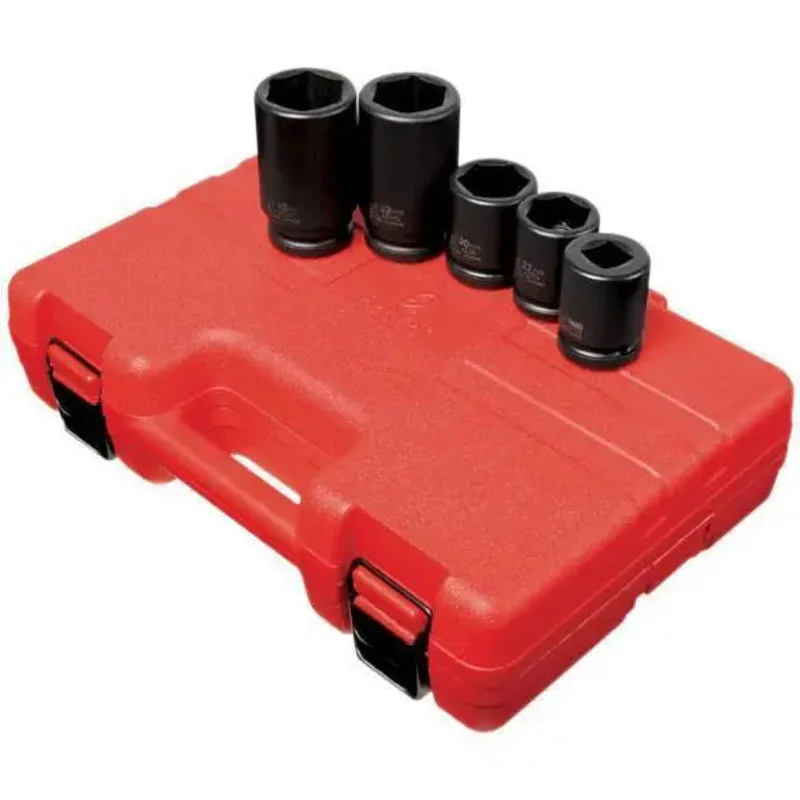 Sunex 3/4 in Dr. 5 Pc. Metric Wheel Service Impact Socket Set