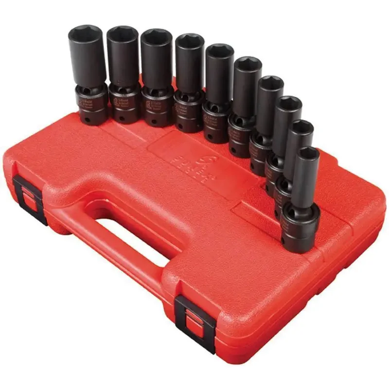 Sunex 3/8 in Dr. 10 Pc. Metric Universal Deep Impact Socket Set