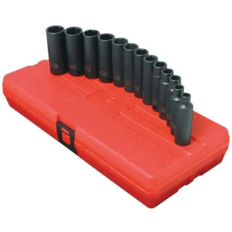 Sunex 3/8 in Dr. 13 Pc. Metric Deep Impact Socket Set