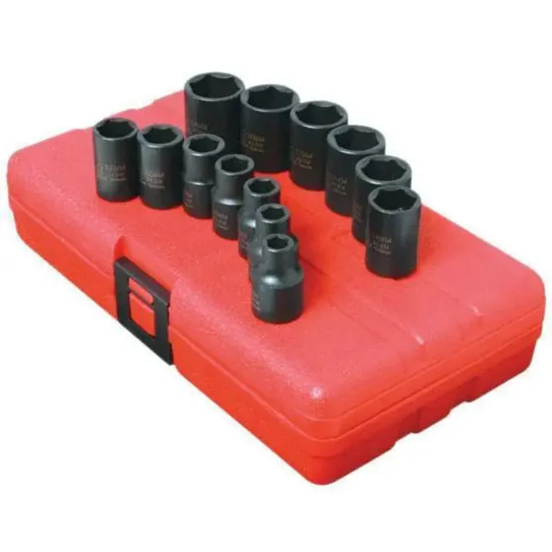 Sunex 3/8 in Dr. 13 Pc. Metric Impact Socket Set