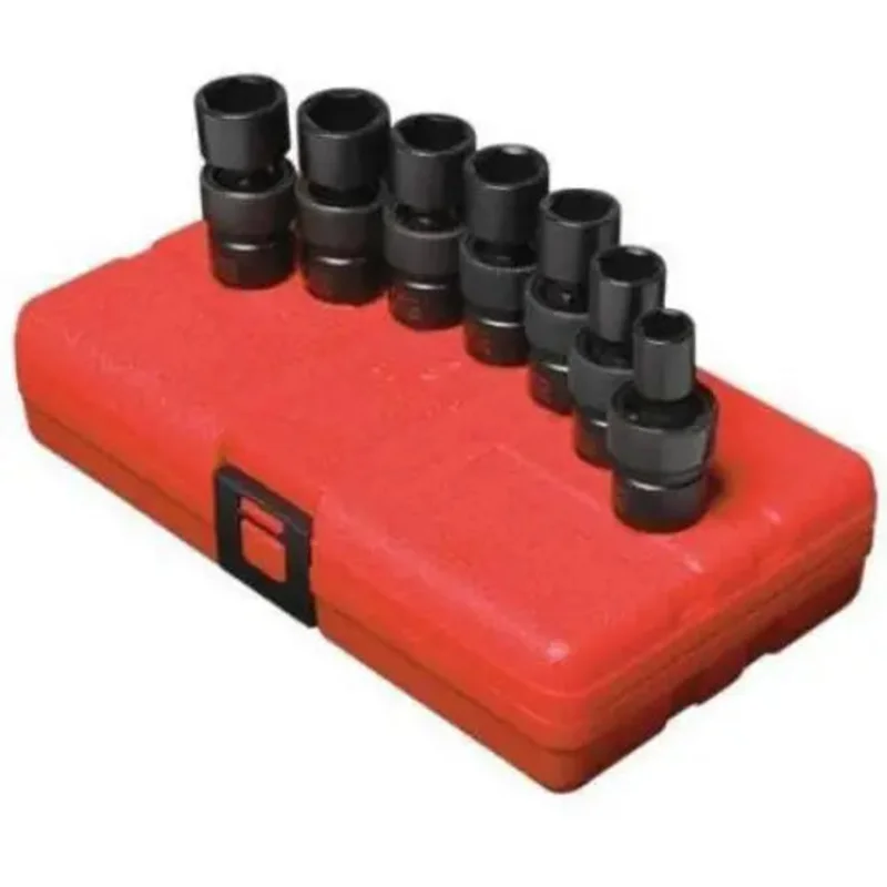 Sunex 3/8 in Dr. 7 Pc. Metric Universal Impact Socket Set