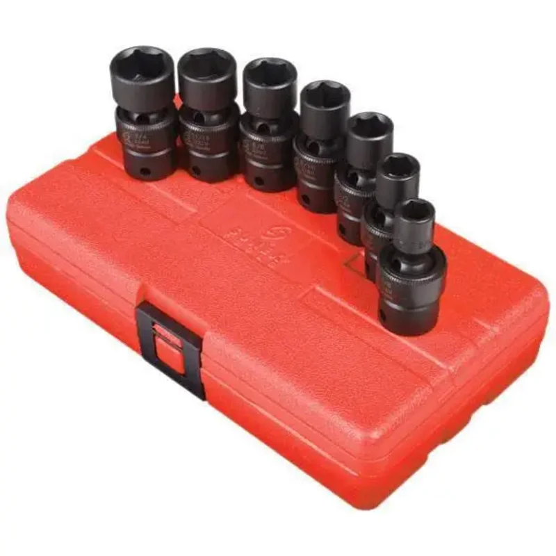 Sunex 3/8 in Dr. 7 Pc. SAE Universal Impact Socket Set
