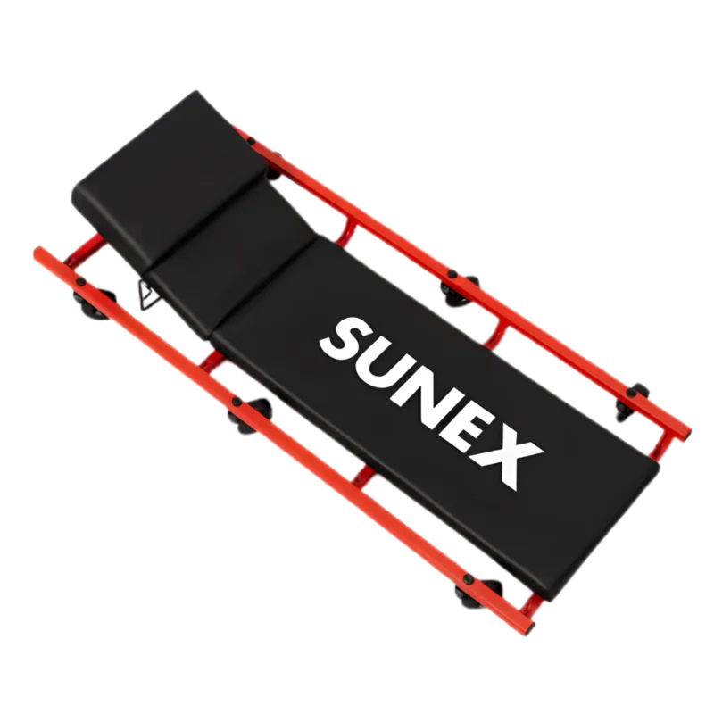 Sunex 8505B 6-Caster Low Profile Creeper w/ Adjustable Headrest