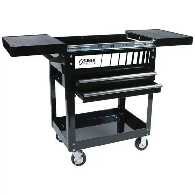 Sunex Compact Slide Top Utility Cart Black 8035