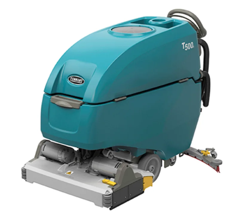 Tennant T500e, Floor Sweeper-Scrubber, 28", 22.5 Gallon, Battery, Self Propel, Cylindrical, 3 Year Warranty
