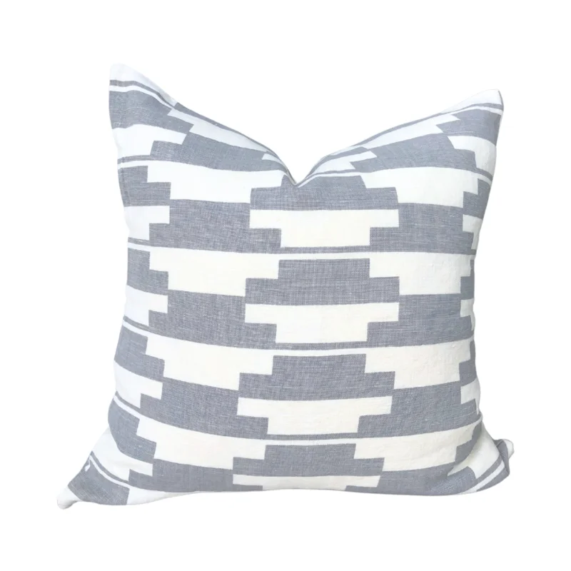 Tetris Pillow - Grey, 22" x 22"