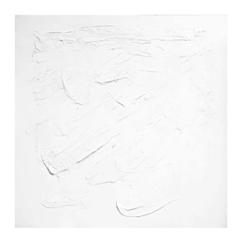 Texture Study in White, 48"W x 48"H