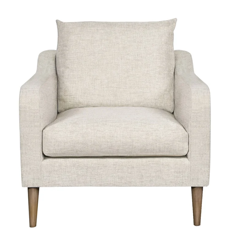 Thea Chair, Jack Linen Fabric/ Flaxen Stone